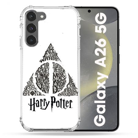 Coque renforcée Pour Samsung Galaxy A26 5G Harry Potter Hollows triangle Blanc