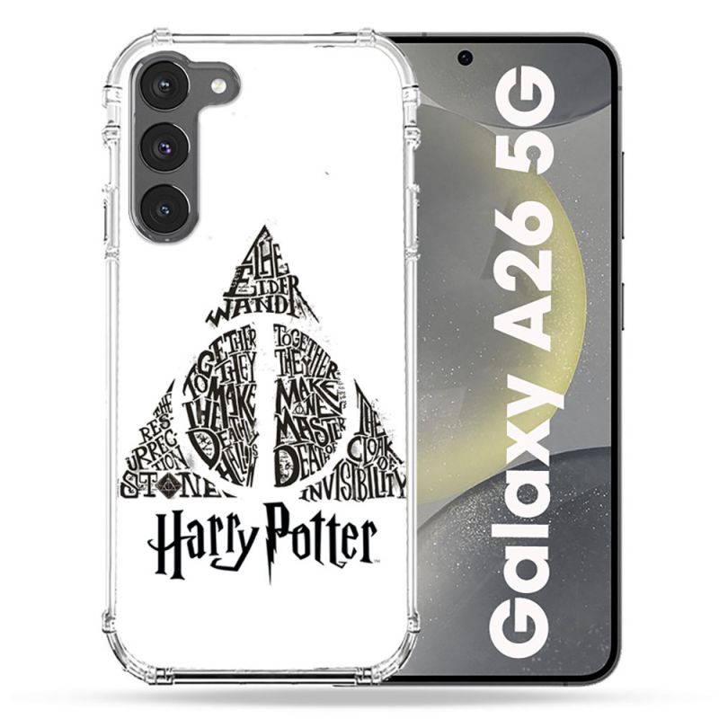 Coque renforcée Pour Samsung Galaxy A26 5G Harry Potter Hollows triangle Blanc
