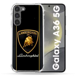 Coque Renforcée Pour Samsung Galaxy A36 5G Lamborghini Carbone