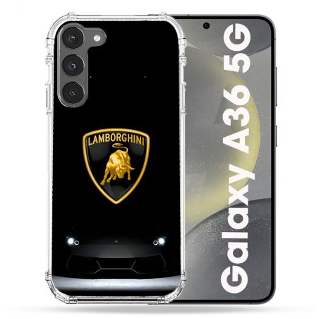 Coque Renforcée Pour Samsung Galaxy A36 5G Lamborghini Noir