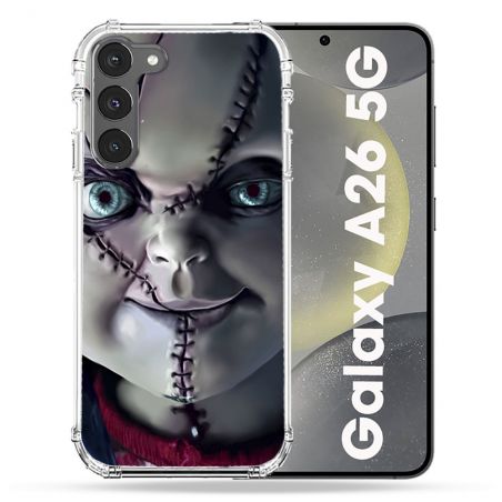Coque renforcée Pour Samsung Galaxy A26 5G Horreur Chucky Cicatrice