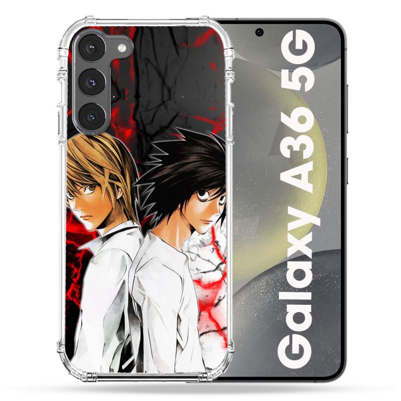 Coque Renforcée Pour Samsung Galaxy A36 5G Manga Death Note Duo