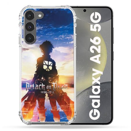 Coque renforcée Pour Samsung Galaxy A26 5G Manga Attaque Titans Soleil