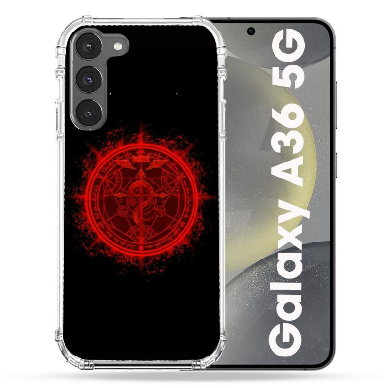 Coque Renforcée Pour Samsung Galaxy A36 5G Manga Fullmetal Alchemist Logo