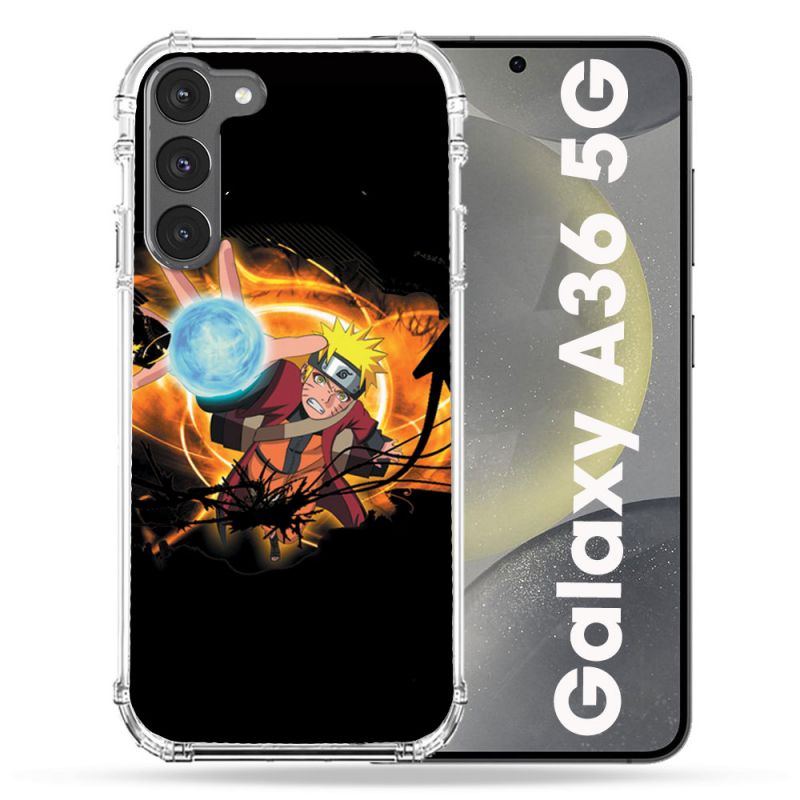 Coque Renforcée Pour Samsung Galaxy A36 5G Manga Naruto Noir