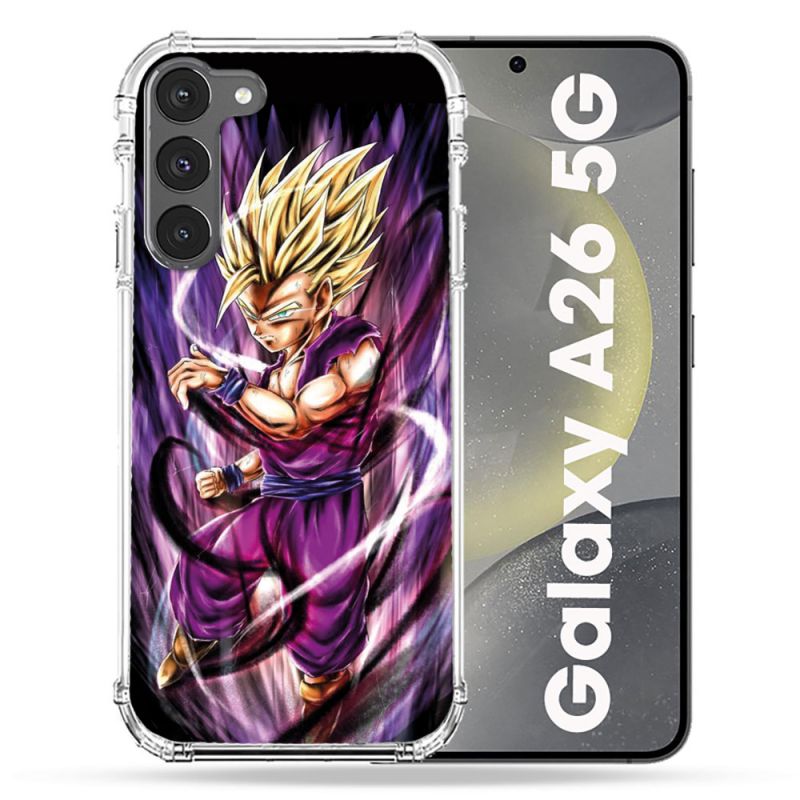 Coque renforcée Pour Samsung Galaxy A26 5G Manga Dragon Ball Sangohan Violet