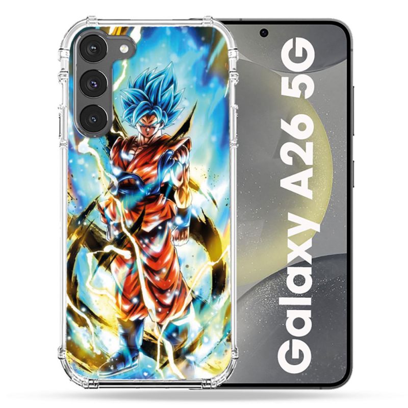 Coque renforcée Pour Samsung Galaxy A26 5G Manga Dragon Ball Sangoku Blanc