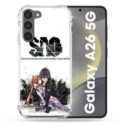 Coque renforcée Pour Samsung Galaxy A26 5G Manga SAO sword Art Online Blanc