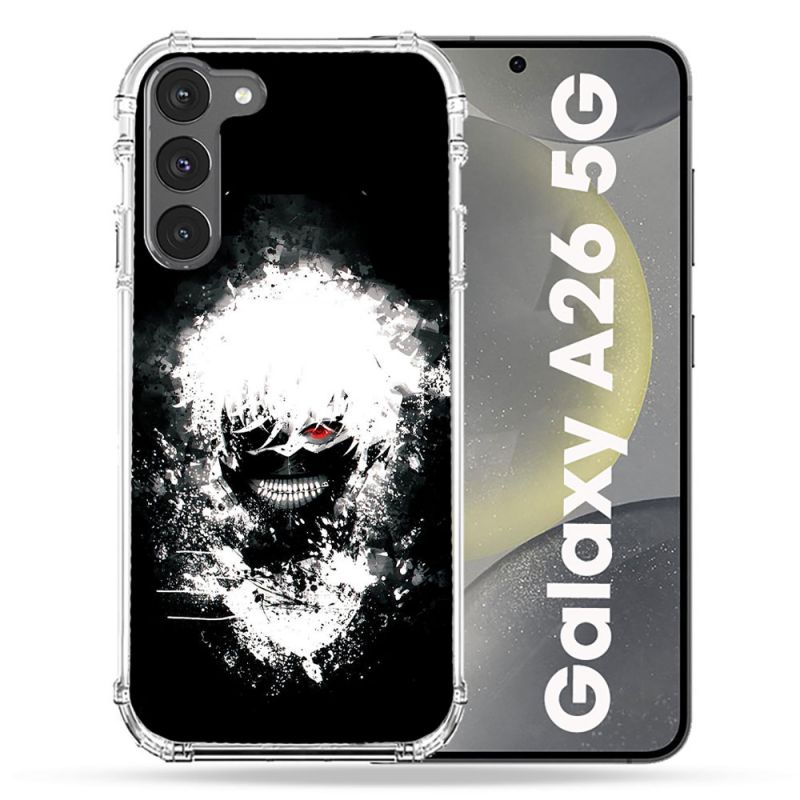 Coque renforcée Pour Samsung Galaxy A26 5G Manga Tokyo Ghoul Kaneki Tag