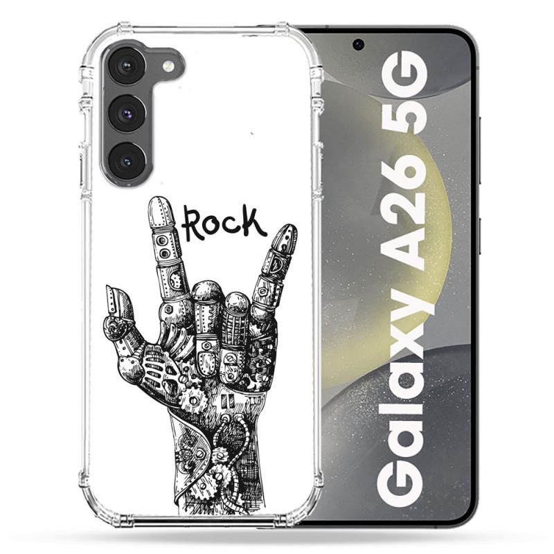 Coque renforcée Pour Samsung Galaxy A26 5G Musique Rock Main