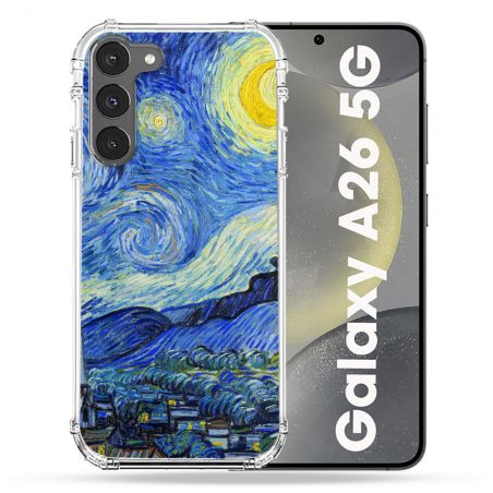 Coque renforcée Pour Samsung Galaxy A26 5G Peinture La nuit étoilée