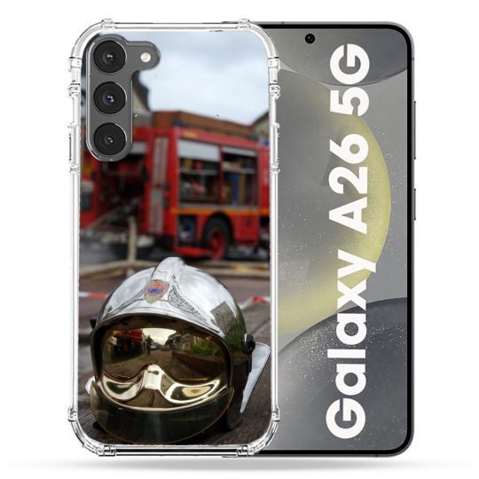 Coque renforcée Pour Samsung Galaxy A26 5G Pompier Casque Camion