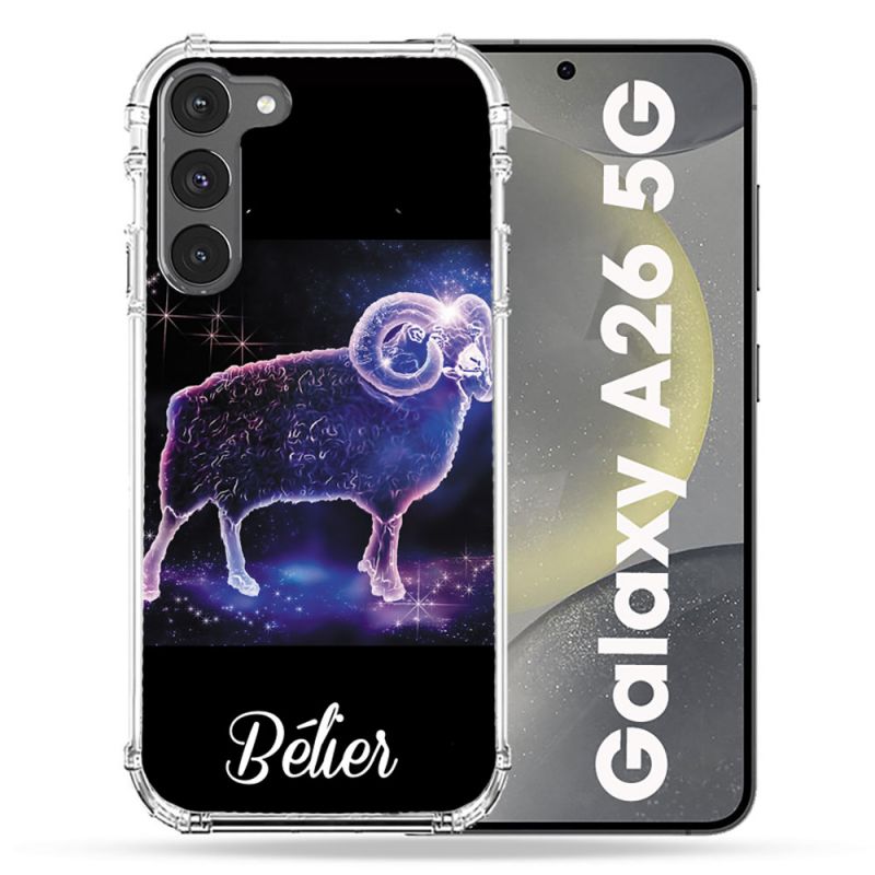 Coque renforcée Pour Samsung Galaxy A26 5G Signe Zodiaque 2 Bélier