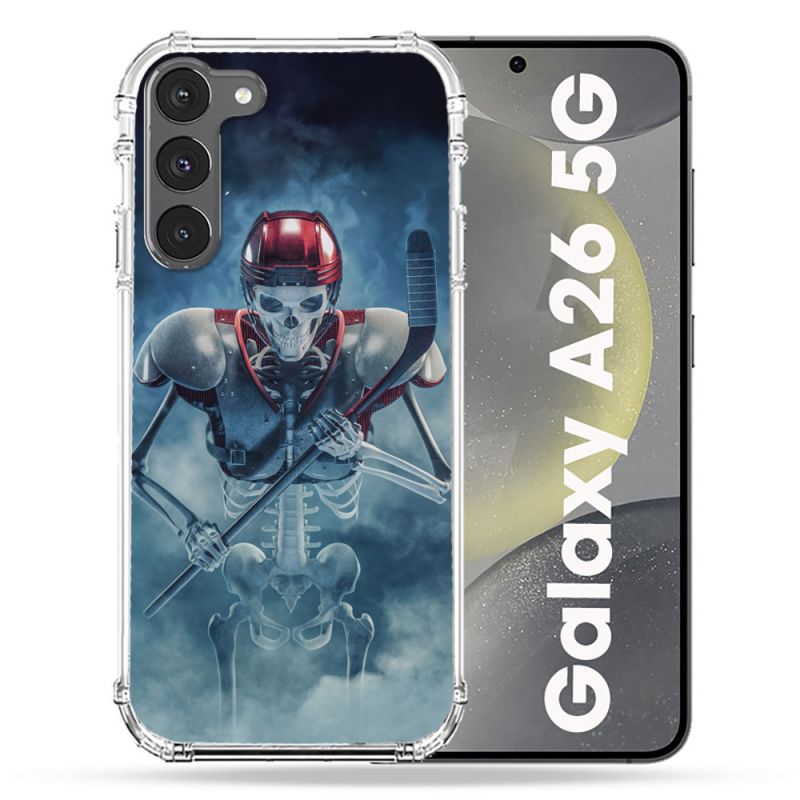 Coque renforcée Pour Samsung Galaxy A26 5G Sport Hockey Squelette