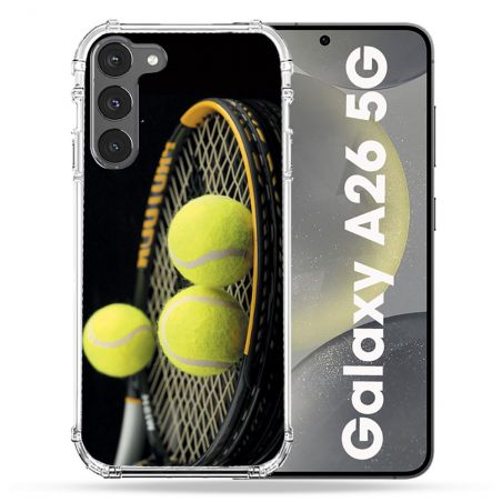 Coque renforcée Pour Samsung Galaxy A26 5G Sport Tennis Balls