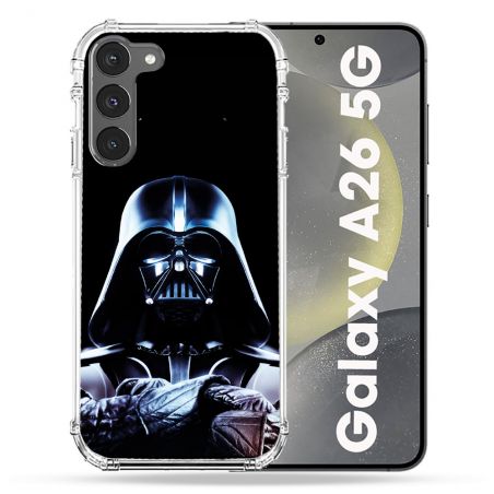 Coque renforcée Pour Samsung Galaxy A26 5G Star Wars - Dark Vador Noir