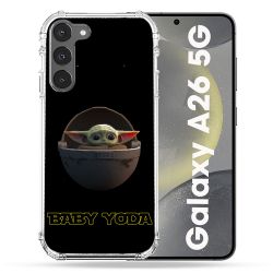 Coque renforcée Pour Samsung Galaxy A26 5G Star Wars - Yoda bebe noir