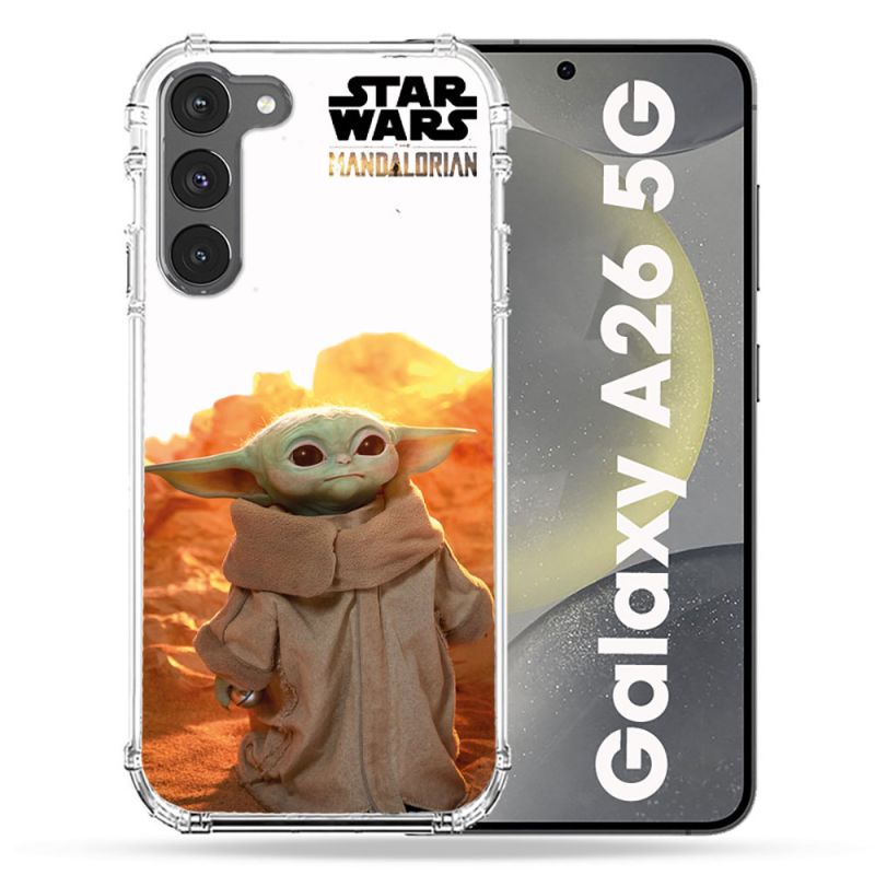 Coque renforcée Pour Samsung Galaxy A26 5G Star Wars - Yoda bebe soleil