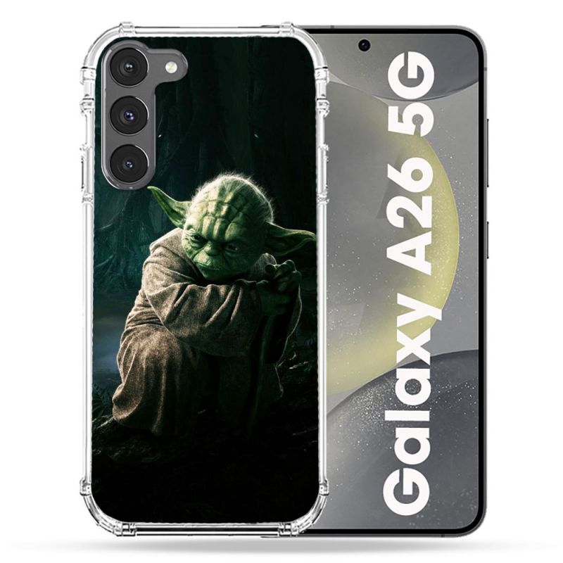 Coque renforcée Pour Samsung Galaxy A26 5G Star Wars - Yoda sombre