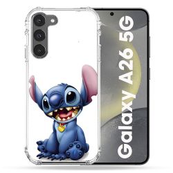 Coque renforcée Pour Samsung Galaxy A26 5G Stitch Blanc