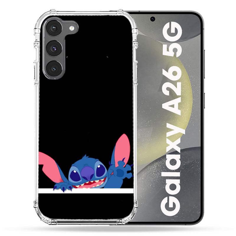 Coque renforcée Pour Samsung Galaxy A26 5G Stitch Noir
