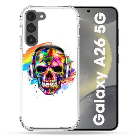 Coque renforcée Pour Samsung Galaxy A26 5G Tete de Mort Tag