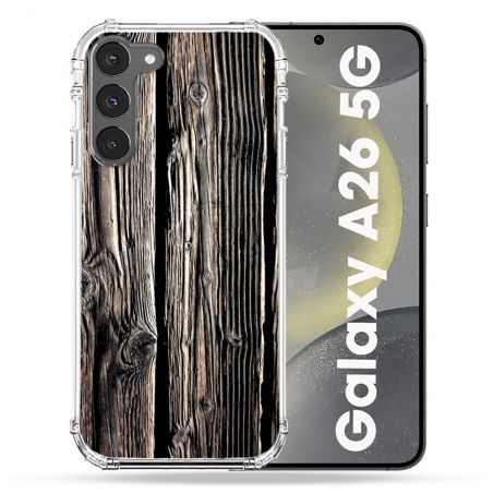 Coque renforcée Pour Samsung Galaxy A26 5G Texture Bois