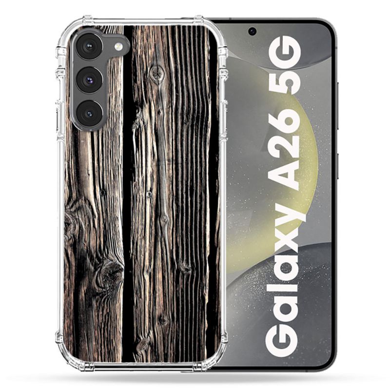 Coque renforcée Pour Samsung Galaxy A26 5G Texture Bois