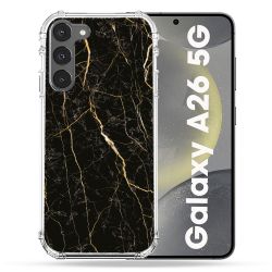 Coque renforcée Pour Samsung Galaxy A26 5G Texture Marbre Noir