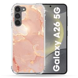 Coque renforcée Pour Samsung Galaxy A26 5G Texture Marbre Rose