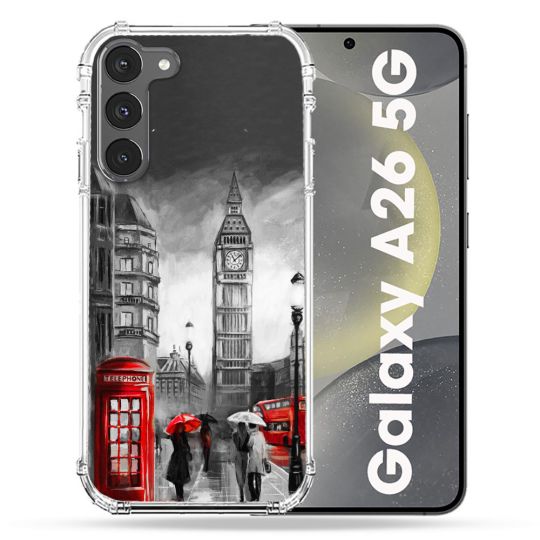Coque renforcée Pour Samsung Galaxy A26 5G Voyage Angleterre Londres Vintage