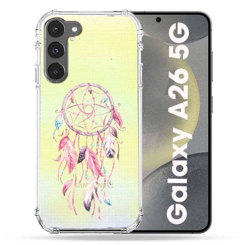 Coque Transparente Pour Samsung Galaxy A26 5G Attrape Reve Rose
