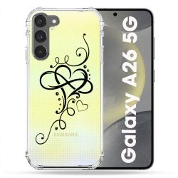 Coque Transparente Pour Samsung Galaxy A26 5G Cœur infini