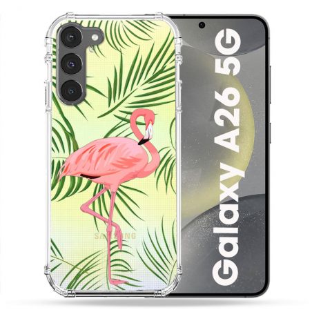 Coque Transparente Pour Samsung Galaxy A26 5G Flamant Rose
