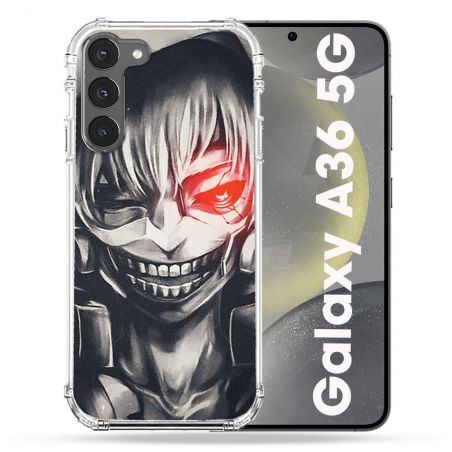 Coque Renforcée Pour Samsung Galaxy A36 5G Manga Tokyo Ghoul Kaneki Noir