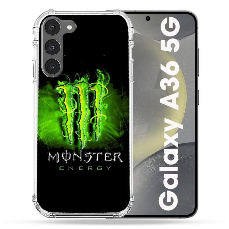 Coque Renforcée Pour Samsung Galaxy A36 5G Monster Energy Vert