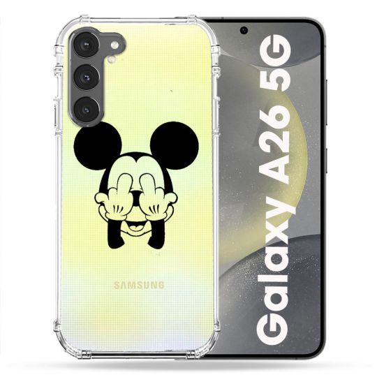 Coque Transparente Pour Samsung Galaxy A26 5G Mickey doigt