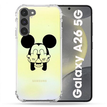 Coque Transparente Pour Samsung Galaxy A26 5G Mickey doigt