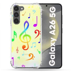 Coque Transparente Pour Samsung Galaxy A26 5G Note Musique Colore
