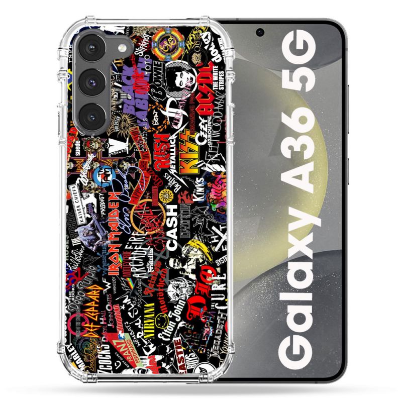 Coque Renforcée Pour Samsung Galaxy A36 5G Musique Rock Groupe