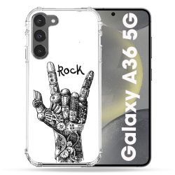 Coque Renforcée Pour Samsung Galaxy A36 5G Musique Rock Main