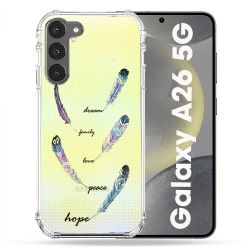 Coque Transparente Pour Samsung Galaxy A26 5G Plume Couleur