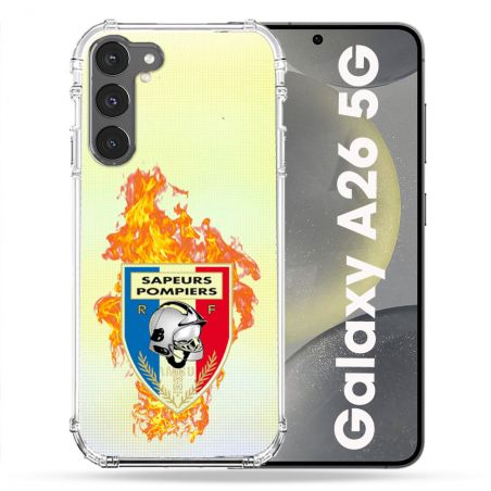Coque Transparente Pour Samsung Galaxy A26 5G Pompier Feu
