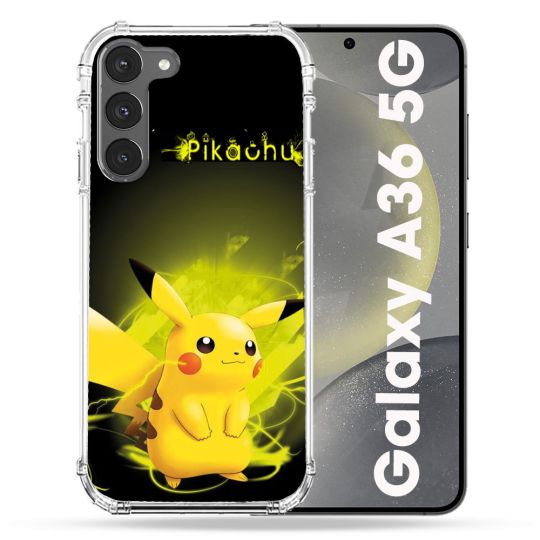 Coque Renforcée Pour Samsung Galaxy A36 5G Pokemon Pikachu Eclair