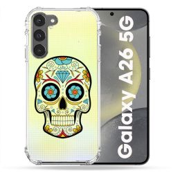 Coque Transparente Pour Samsung Galaxy A26 5G Tete Mort Color