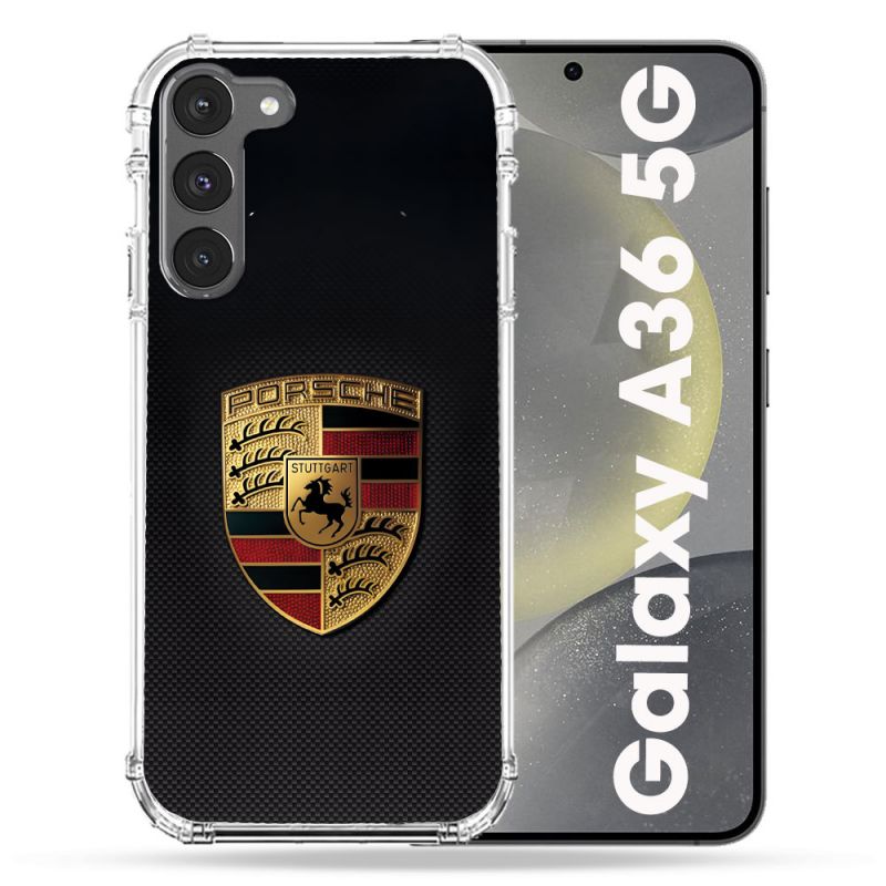 Coque Renforcée Pour Samsung Galaxy A36 5G Porsche Carbone
