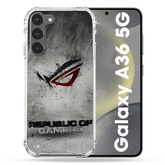 Coque Renforcée Pour Samsung Galaxy A36 5G ROG Gris