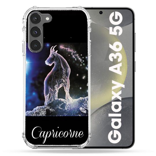 Coque Renforcée Pour Samsung Galaxy A36 5G Signe Zodiaque 2 Capricorne