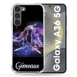 Coque Renforcée Pour Samsung Galaxy A36 5G Signe Zodiaque 2 Gémeaux