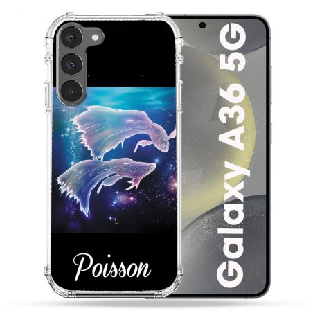 Coque Renforcée Pour Samsung Galaxy A36 5G Signe Zodiaque 2 Poisson